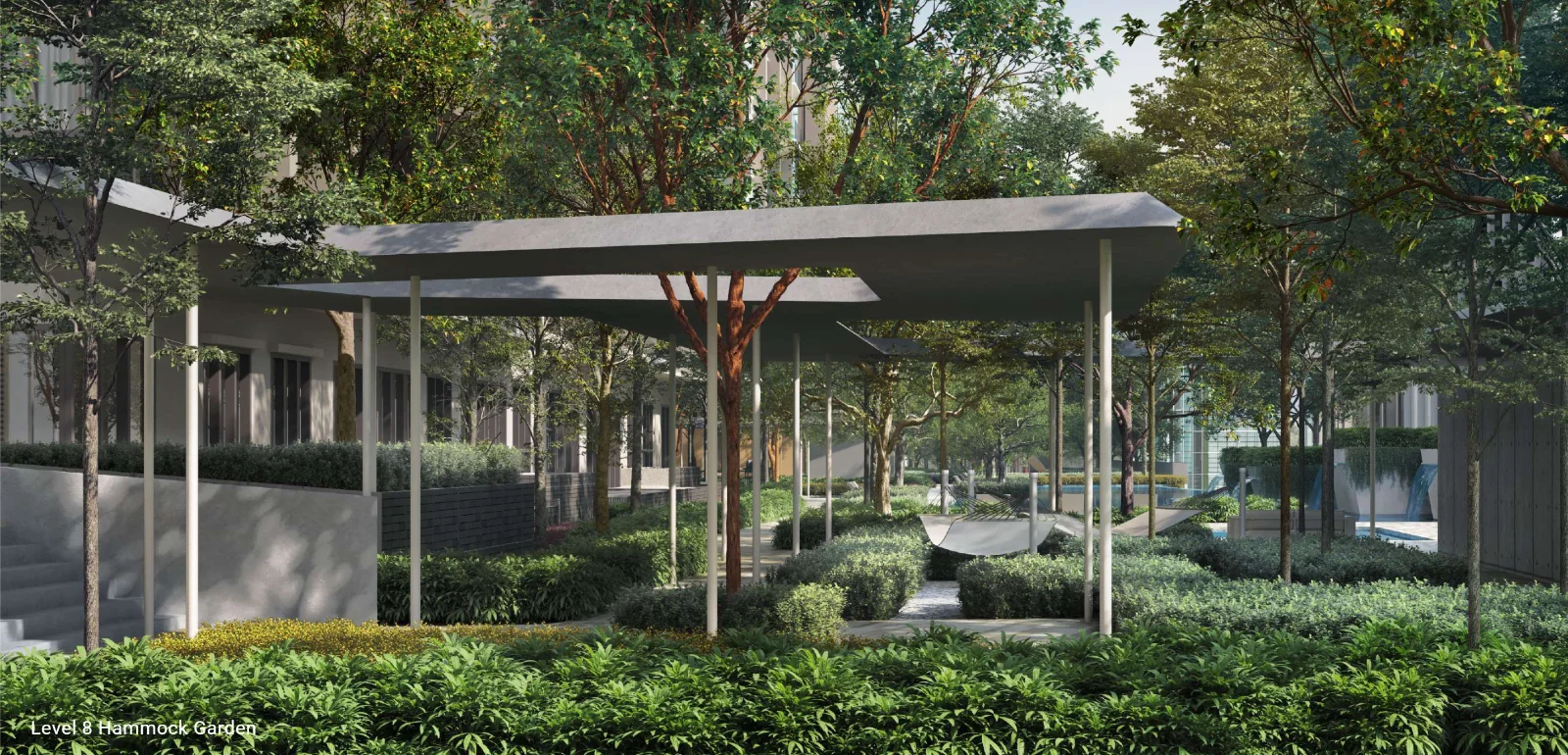 Enlace Suites II hammock garden on Level 8, artist's impression