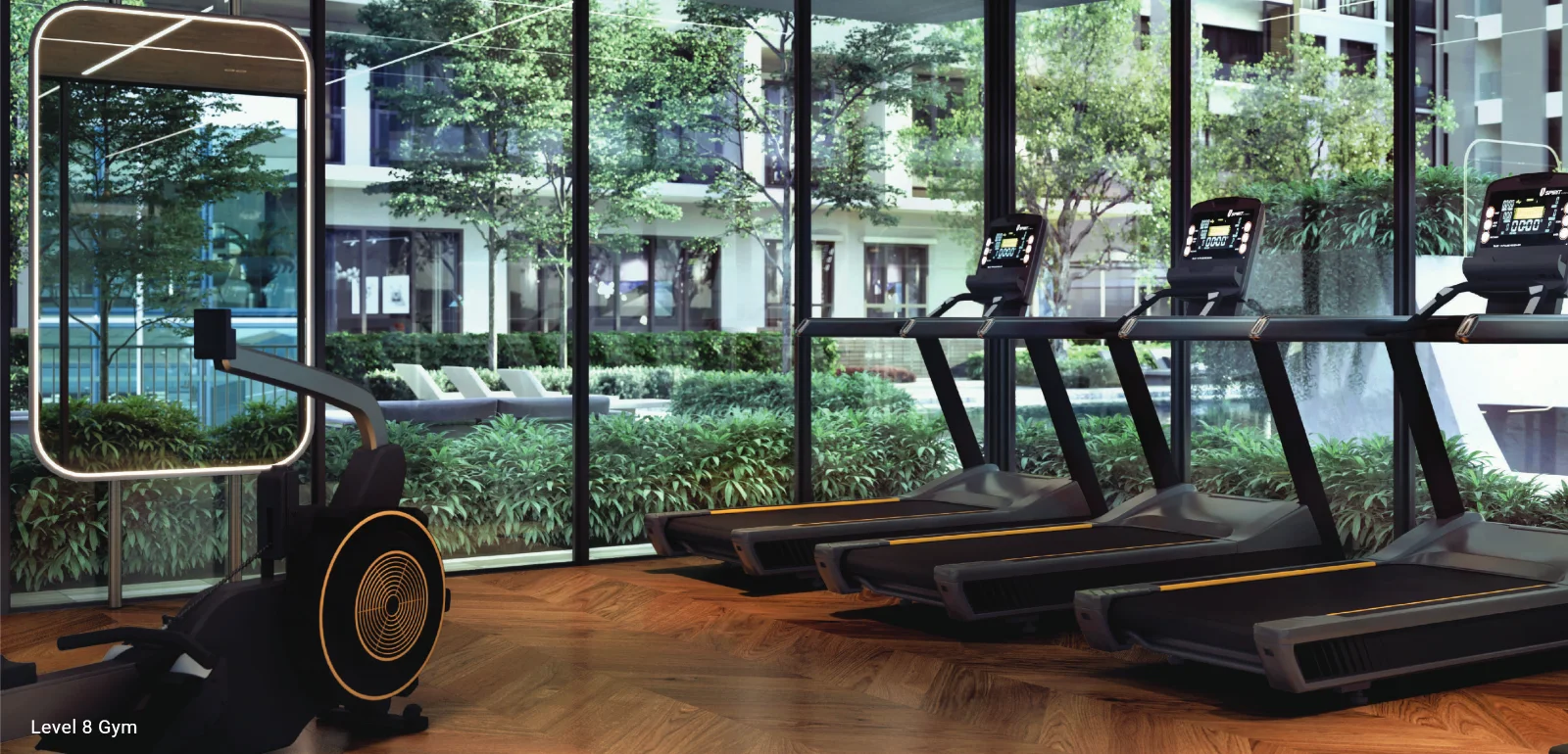 Enlace Suites II gym on Level 8, artist's impression